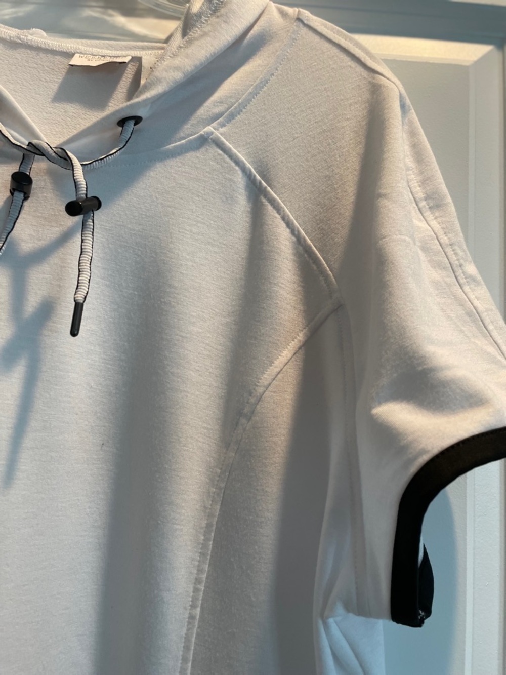 Weekends by Chico’s Hoodie Dress Size XL White Sporty Activewear Athleisure - Picture 5 of 11